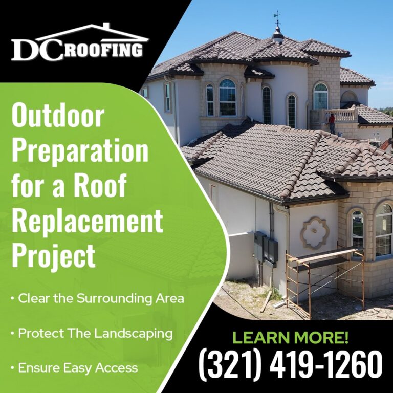 Preparation for a roof replacement