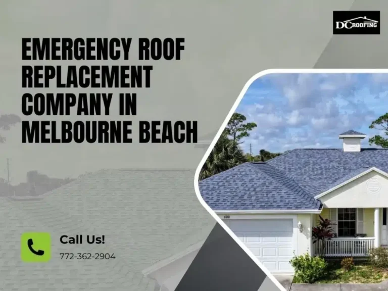 Freshly replaced gray shingle roof on suburban home in Melbourne Beach