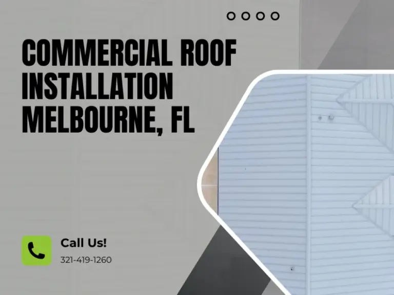 New commercial metal roof being installed in Melbourne FL
