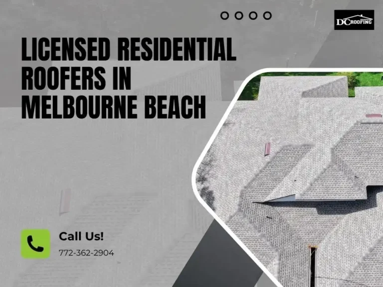 Professional Melbourne Beach roofers providing licensed residential roofing services