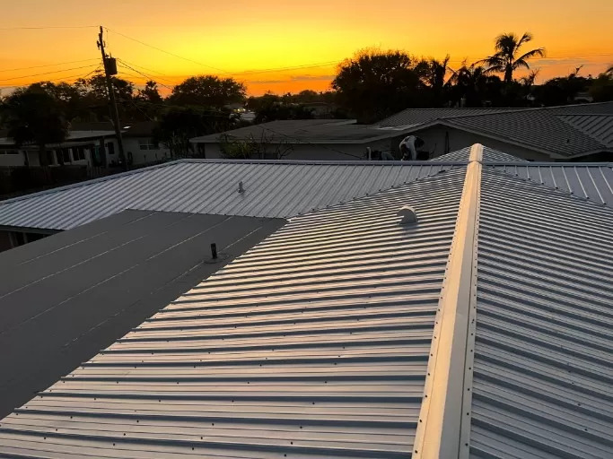 Metal roofing project